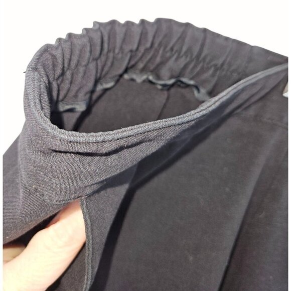 Maggie Barnes Stretch Black Pants Plus Sz 9 Avg 30 32 Elastic Sides Crop Ankle - Picture 4 of 11